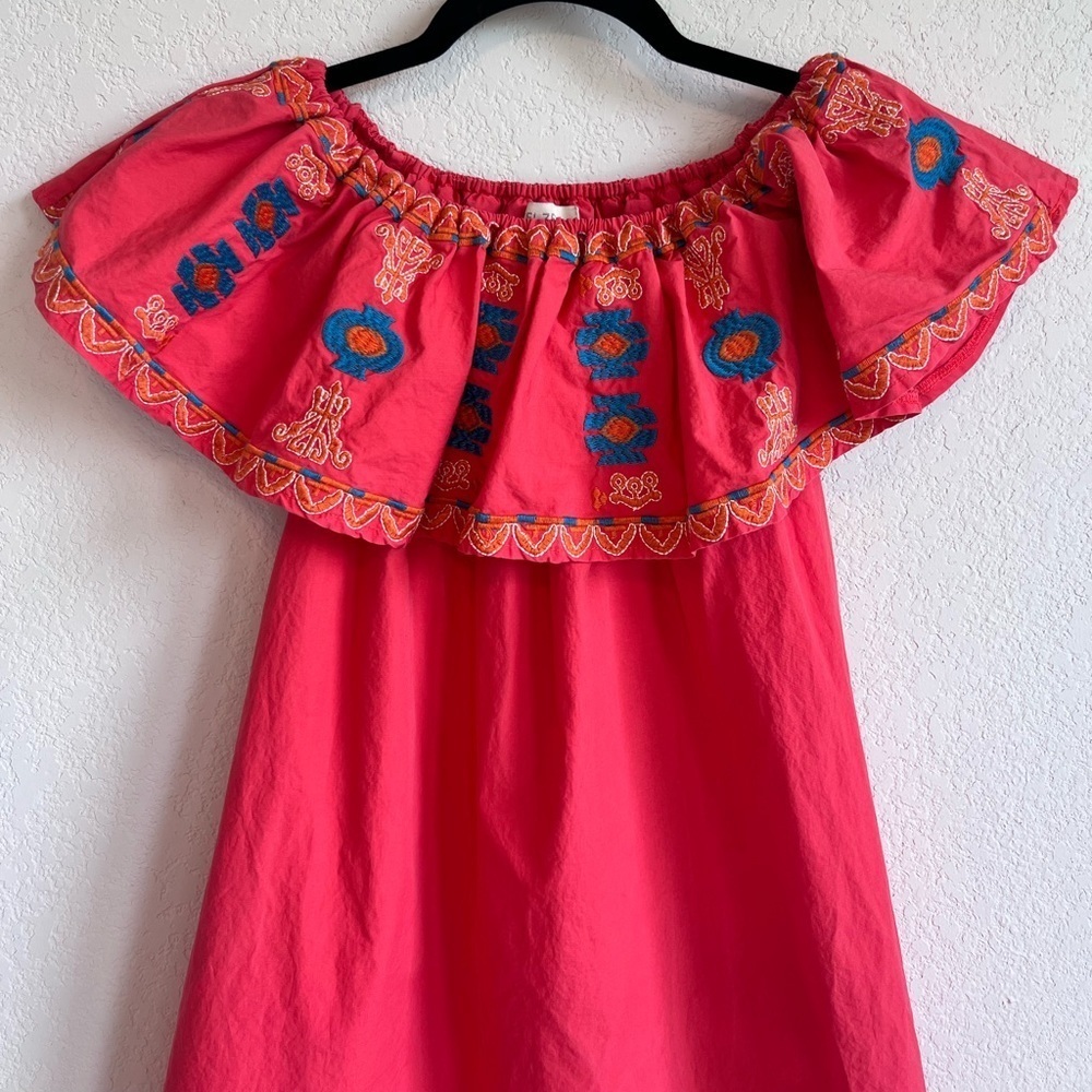 VALZERA EMBROIDERED DRESS SIZE SMALL - Picture 3 of 10